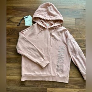【Moncler】Logo Hoodie Sweatshirt Power Pink Size M